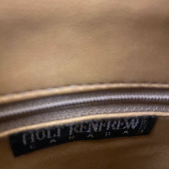 Holt Renfrew- Crocodile-Embossed Tan Satchel-NWOT - Picture 4 of 5